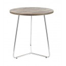 Стол журнальный SIGNAL ALTA B орех/хром 45